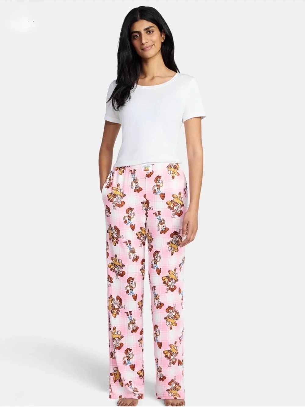 Toy Story Women’s Jesse & Bullseye Hacci Knit Wide Leg Sleep Pants Size 2X